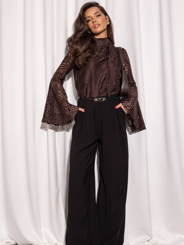 Bluzka Tahira New Brązowa