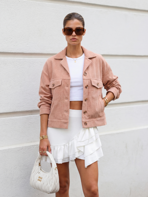 Kurtka Georgia Różowa