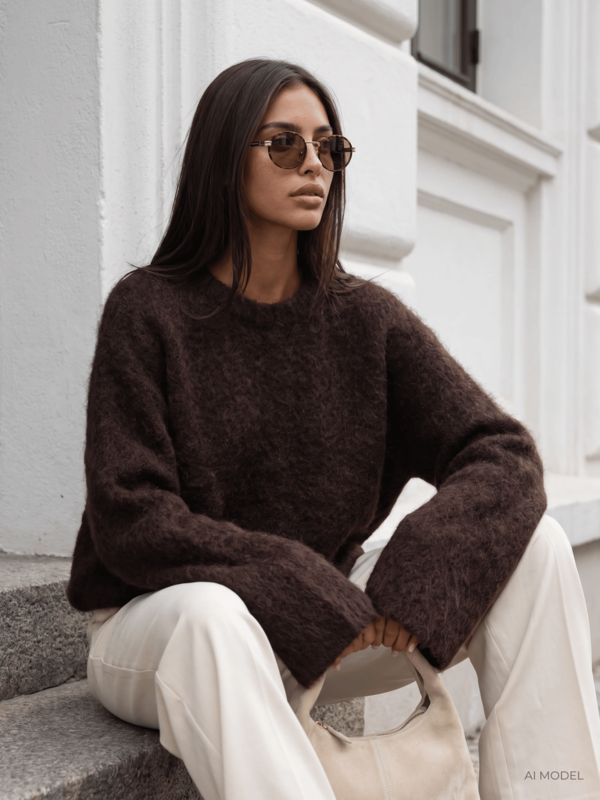 Sweter Paride Premium C. Brąz