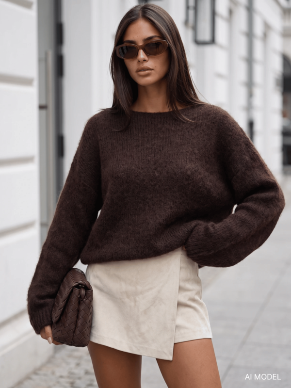 Sweter Paride Premium C. Brąz