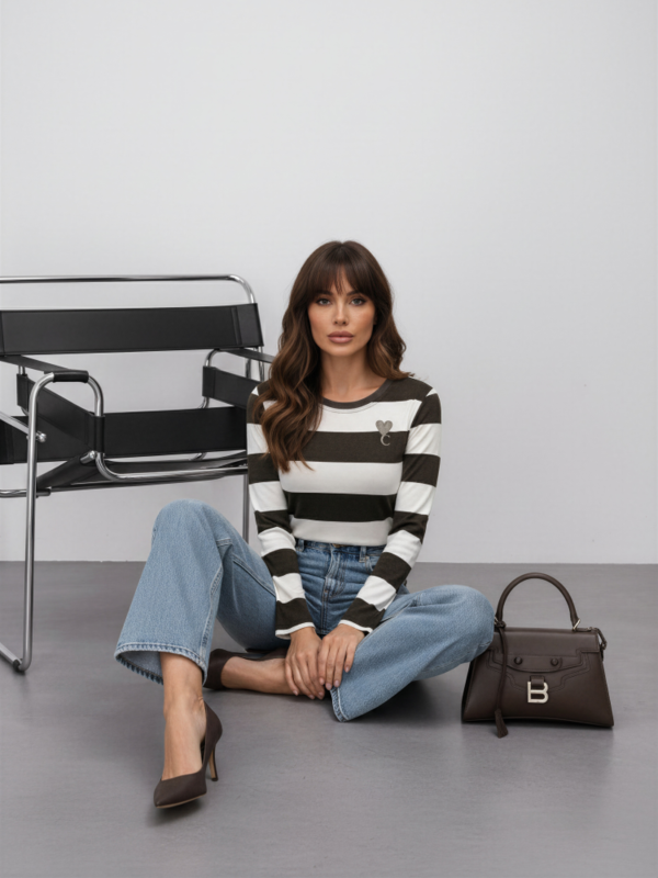 Blouse Ferley Big Stripes Brown