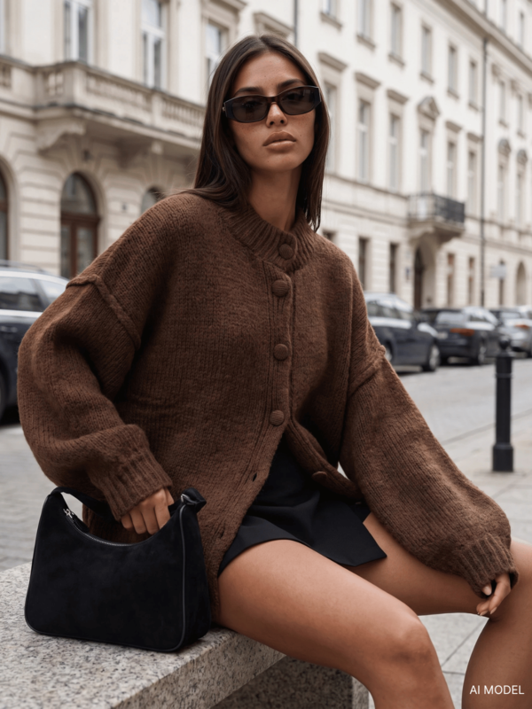 Sweter Florenzo Brązowy