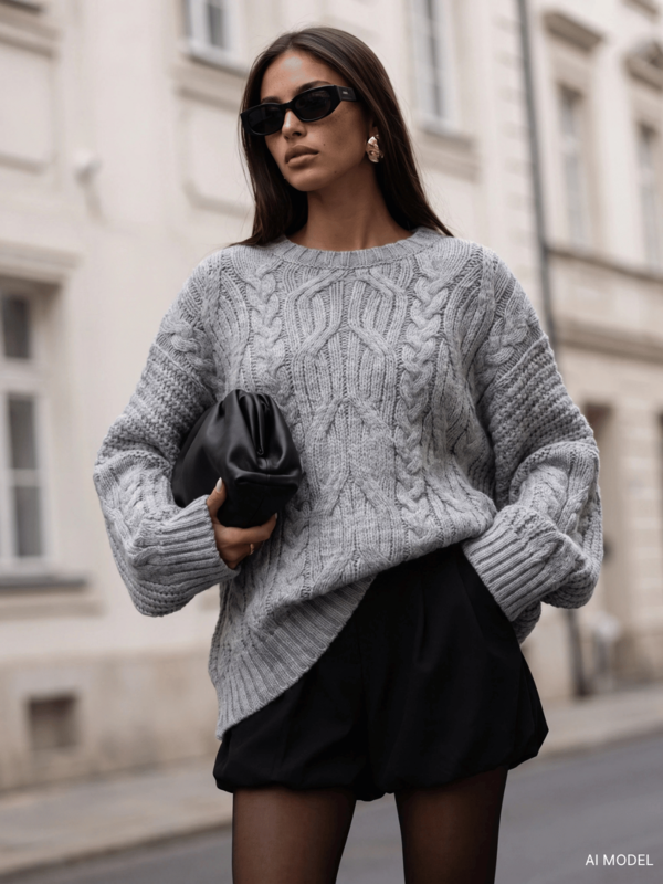 Sweter Laval Szary