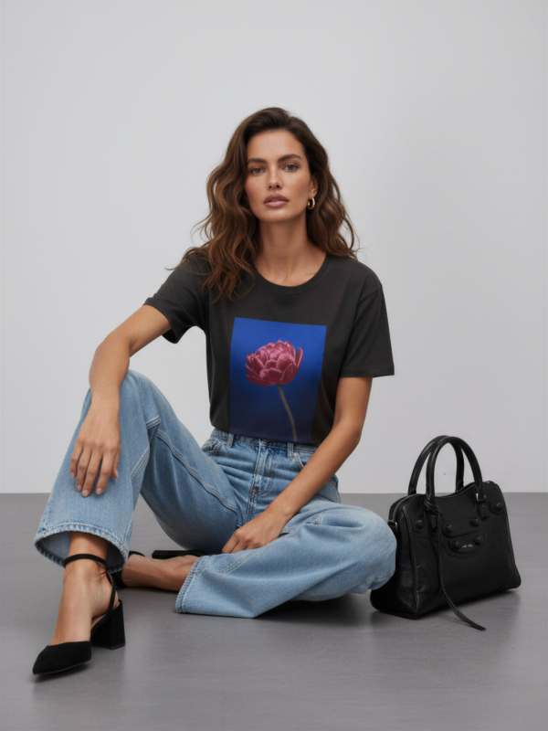 T-shirt Marty Flower Brown