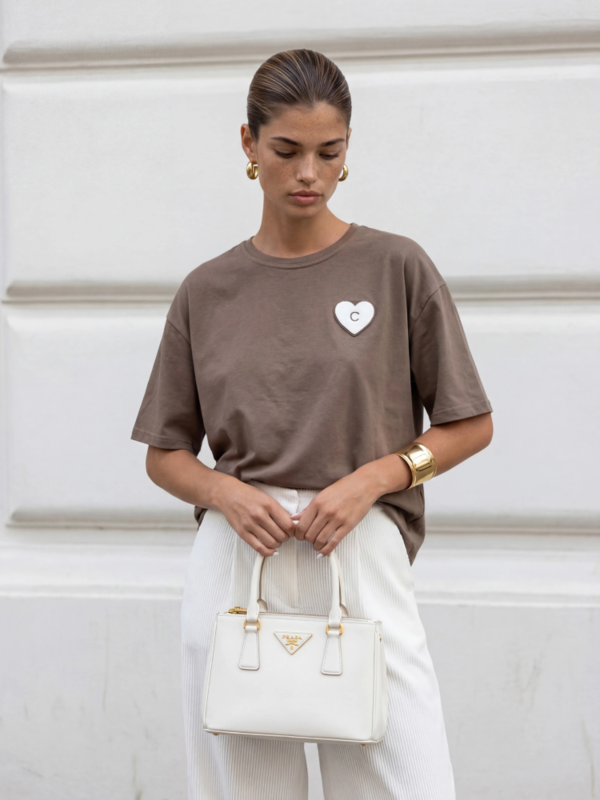 T-shirt Atley Heart Brown