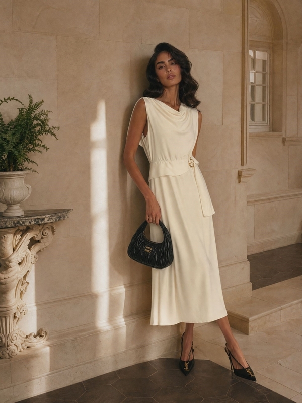 Dress Mariana Beige