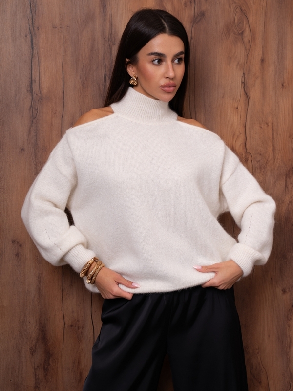 Sweter Fergus Premium Ecru