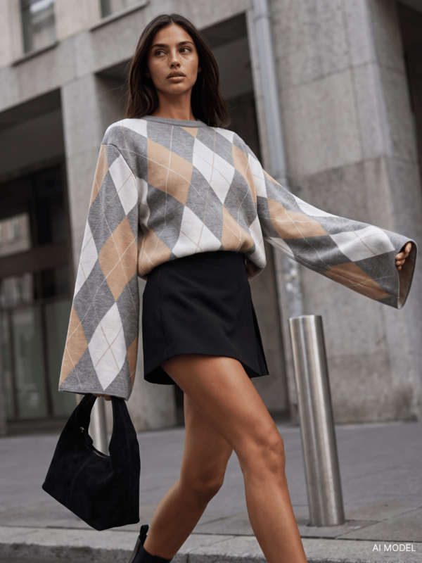 Sweter Gavio Beige Szary
