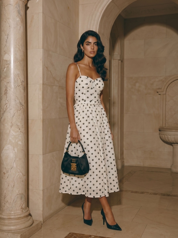 Dress Haisley Dots Cream