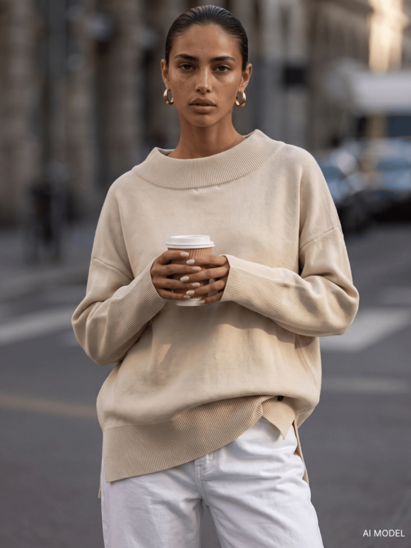 Sweter Misha J. Beżowy