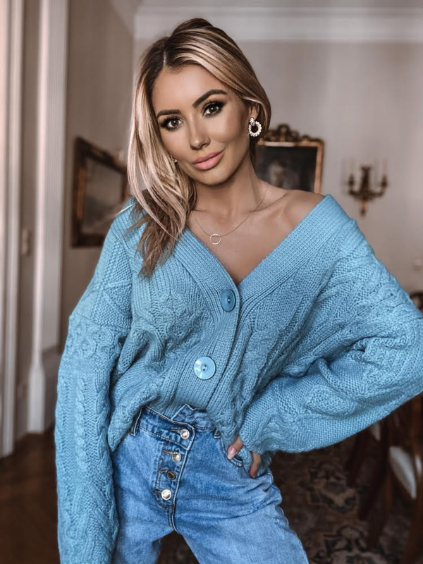 Sweter Manili Błękitny