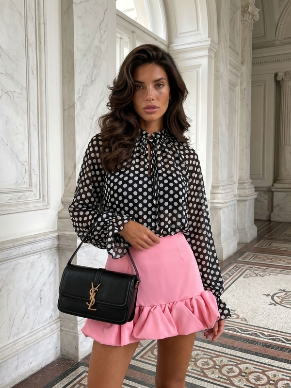 Koszula Samira New Dots Czarna