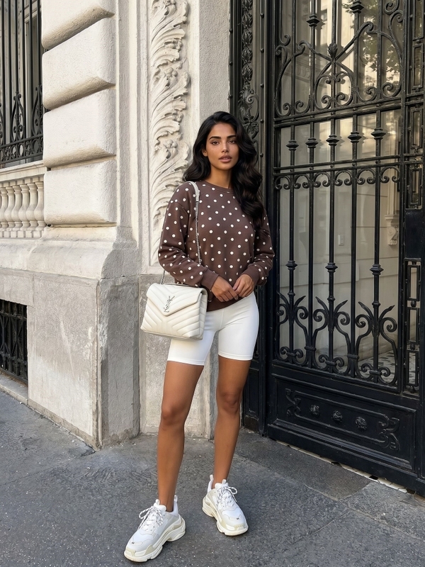 Sweatshirt Alessandra Dots Brown