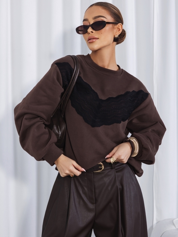 Bluza Millicent Brązowa