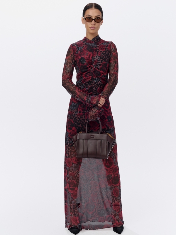 Sukienka Fredra Rose Brązowa