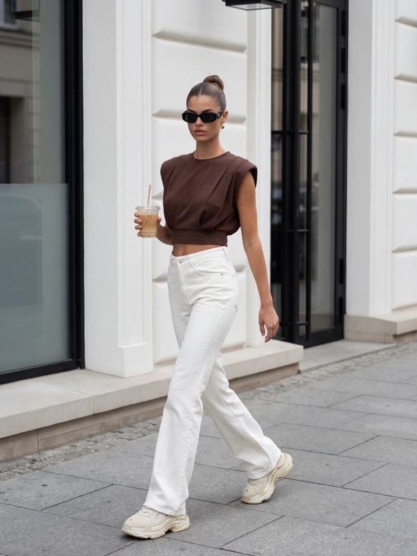 Spodnie Esmer Jeans Białe