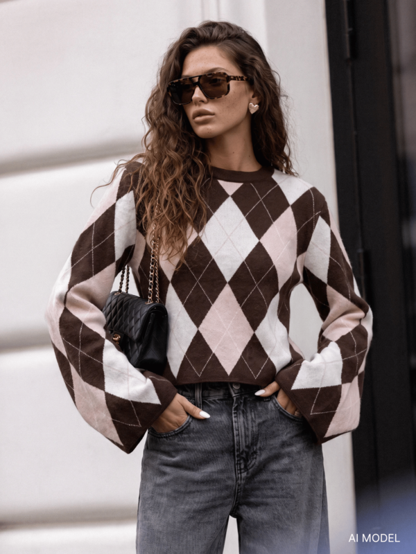 Sweter Gavio Powder C. Brąz