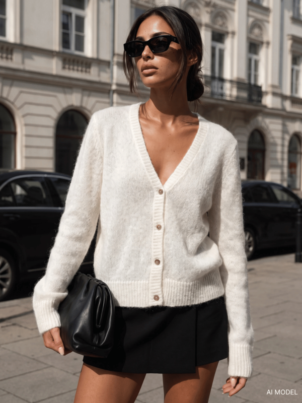 Sweter Denver Premium Ecru