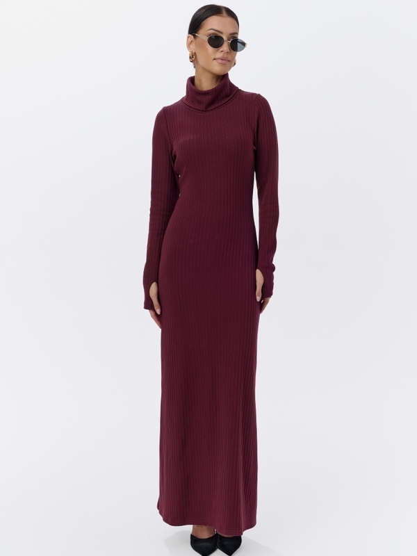 Sukienka Georgiana Bordowa