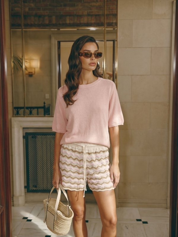 Sweter Nanette Pudrowy