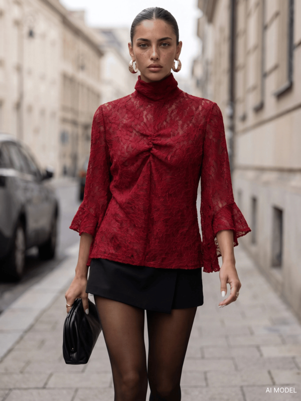 Blouse Monetia Claret