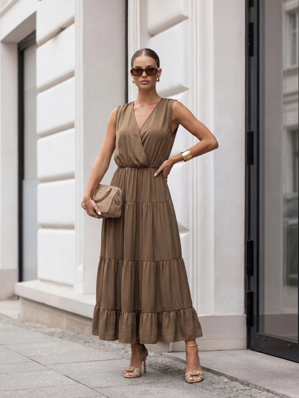 Sukienka Lindisa Brązowa