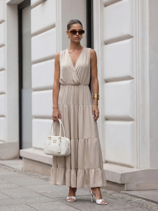 Sukienka Lindisa Beżowa