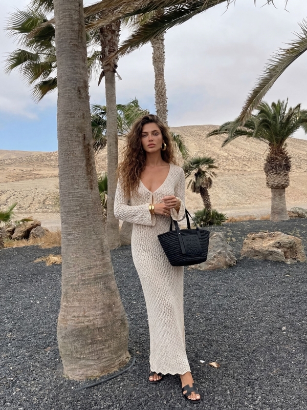 Dress Hermiona L. Beige