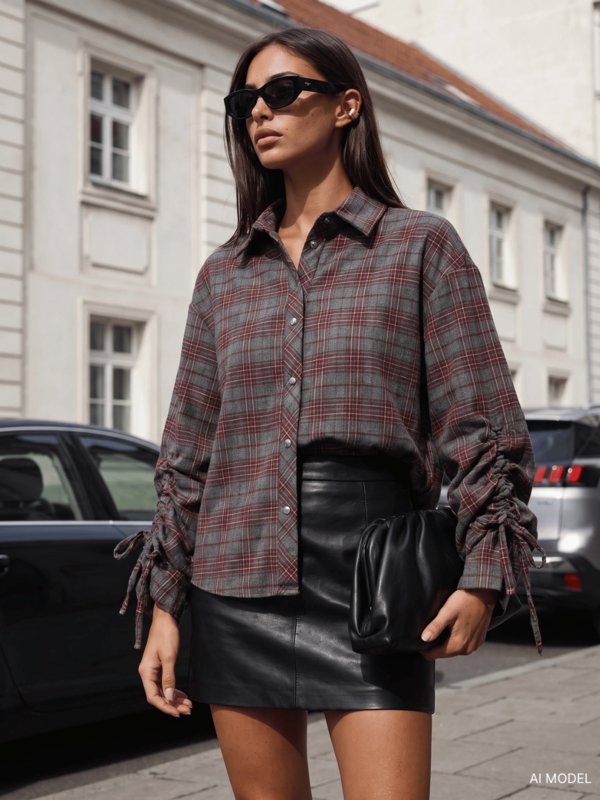 Shirt Melania Claret Gray