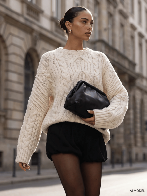 Sweter Laval Kremowy