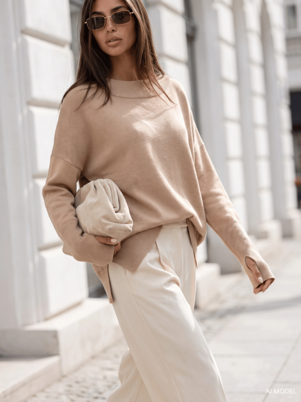 Sweter Misha Beżowy