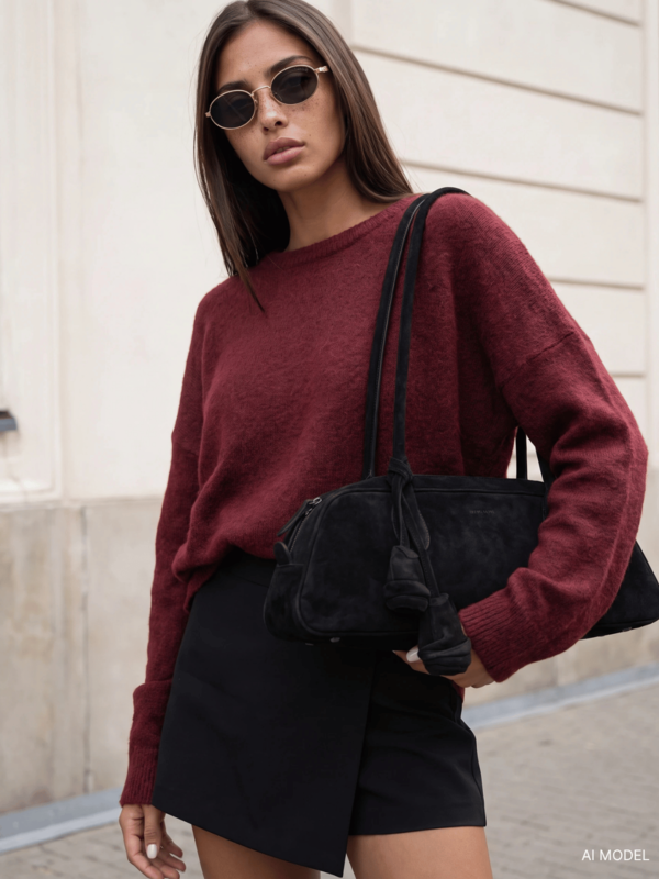 Sweter Rosendo Premium Bordowy