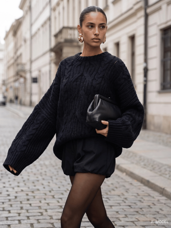 Sweter Laval Czarny