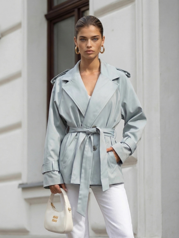 Płaszcz Esmeris Miętowy