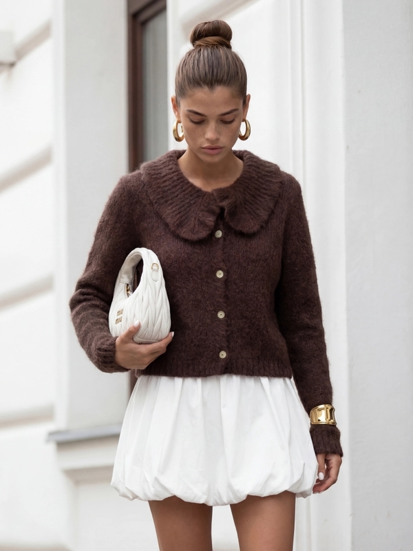 Sweter Theodor Premium C. Brąz