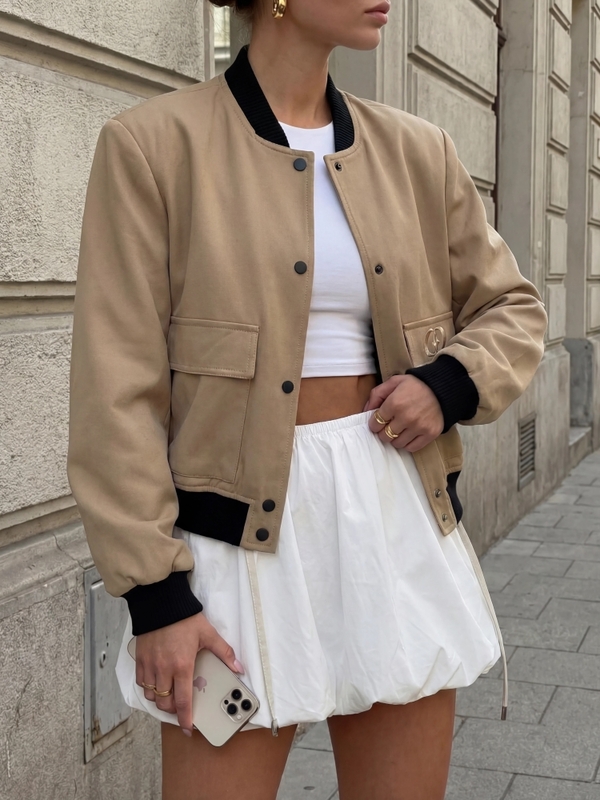 Kurtka Leoron Karmelowa