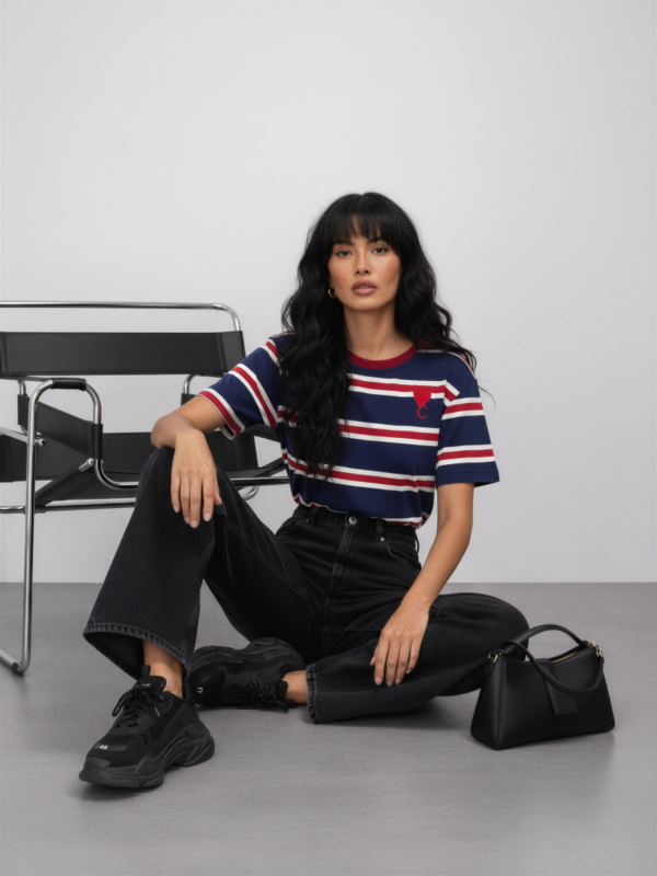 T-shirt Emon Claret Navy