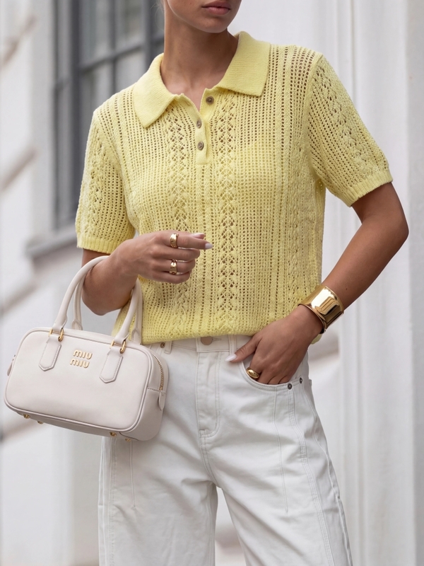 Sweter Cassius Premium Żółty