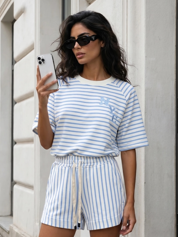 Bluza Orion Stripes Niebieska