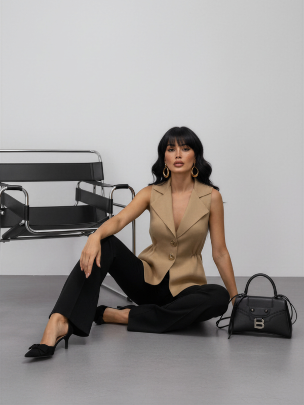 Vest Delphina Caramel