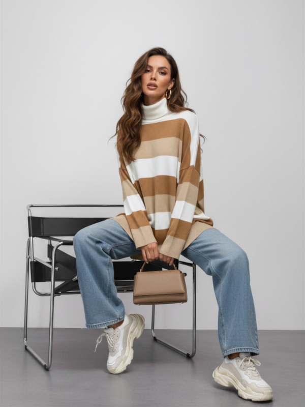 Sweater Coleen Stripes White