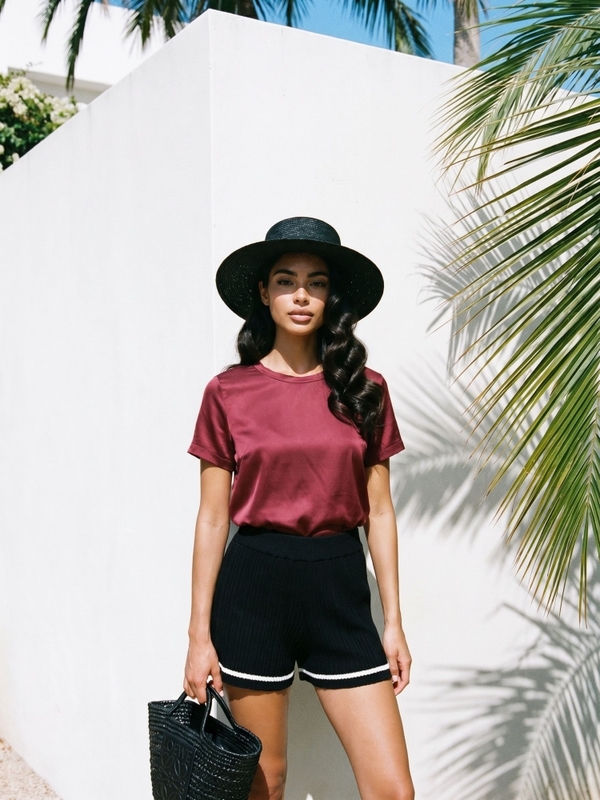 T-shirt Amador Premium Claret