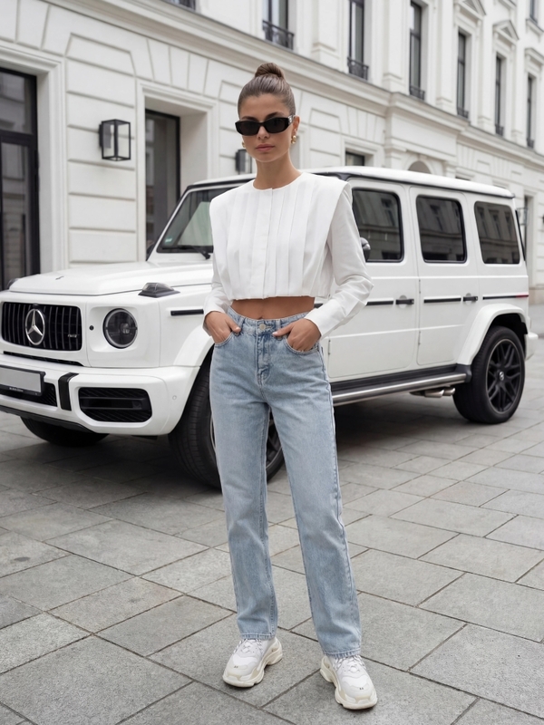 Spodnie Leoniden Jeans Niebieskie