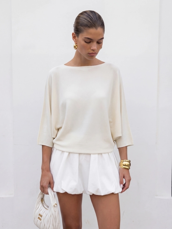 Sweter Greyson Premium Ecru