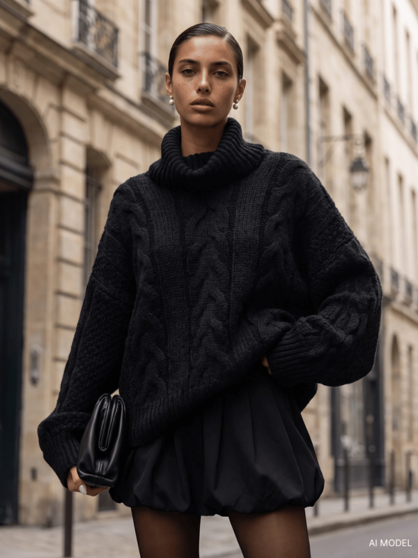 Sweter Halston Czarny