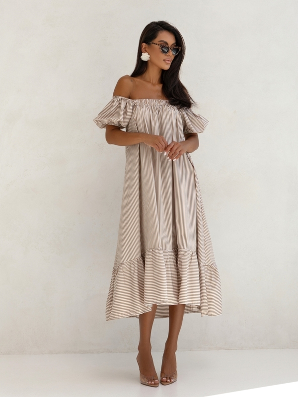 Dress Ginny Stripes Beige