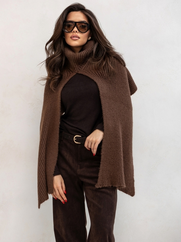 Szalik Huxon Brązowy