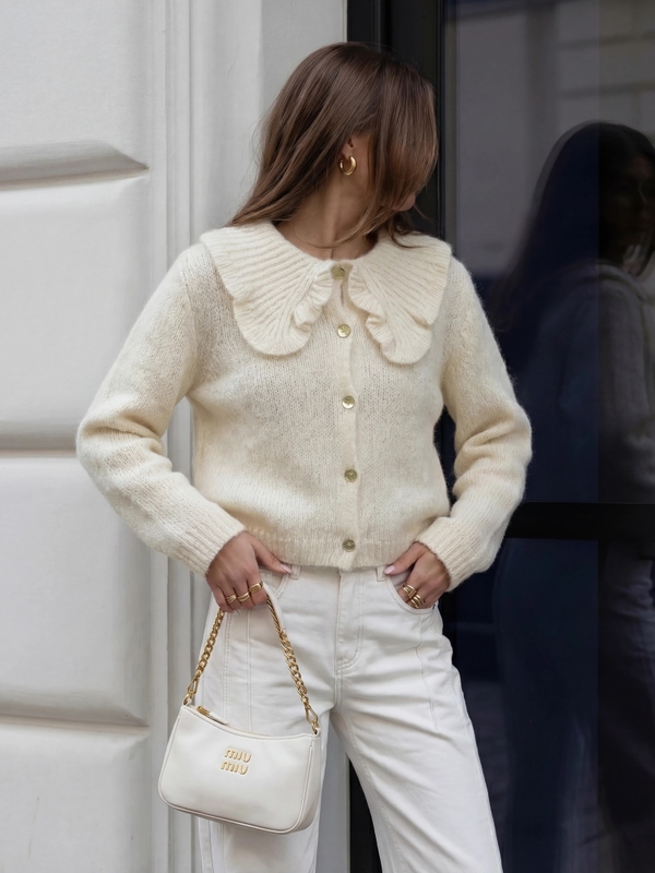 Sweter Theodor Premium Ecru