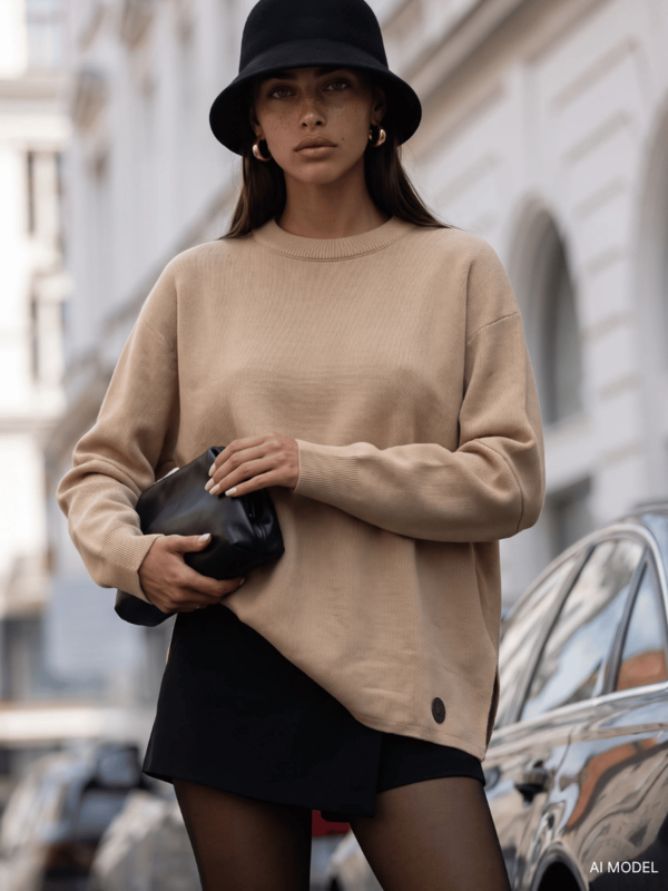 Sweter Shelly Beżowy