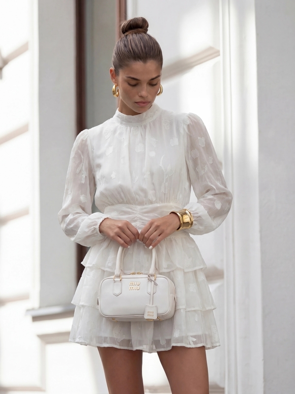 Sukienka Katelia Kremowa